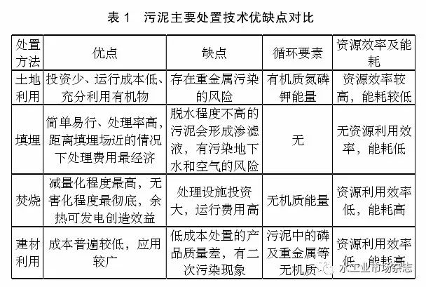 城鎮(zhèn)污水處理廠污泥處理處置現(xiàn)狀淺議